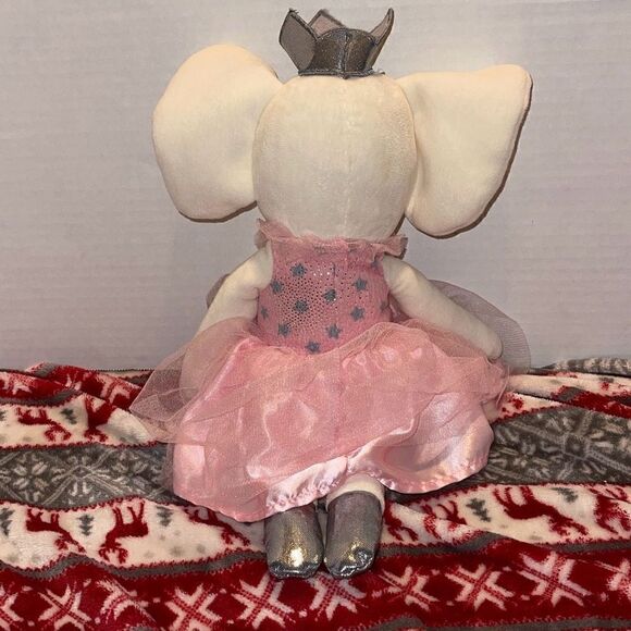 Spark Create Imagine Plush Dancing Ballerina Princess Pink Elephant Rattles - Picture 4 of 5